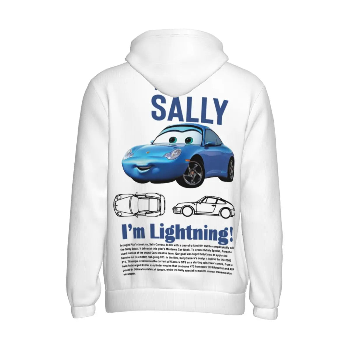 “Love in the Fast Lane: McQueen & Sally Couple Hoodies”💖