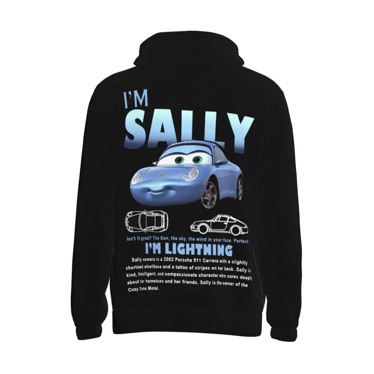“Love in the Fast Lane: McQueen & Sally Couple Hoodies”💖