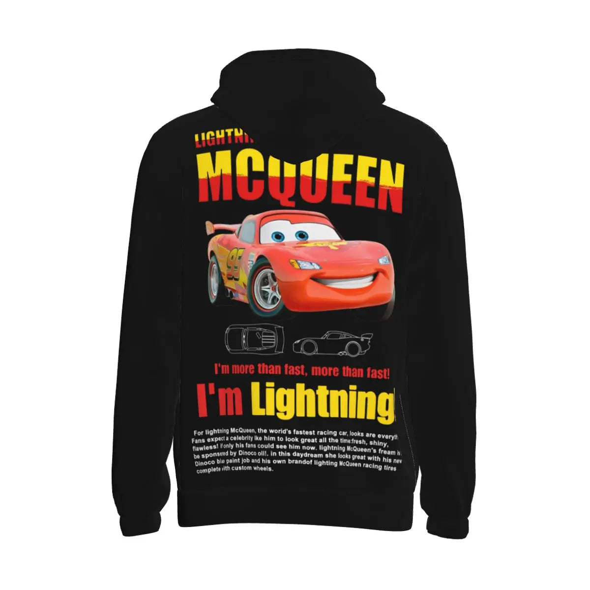 “Love in the Fast Lane: McQueen & Sally Couple Hoodies”💖